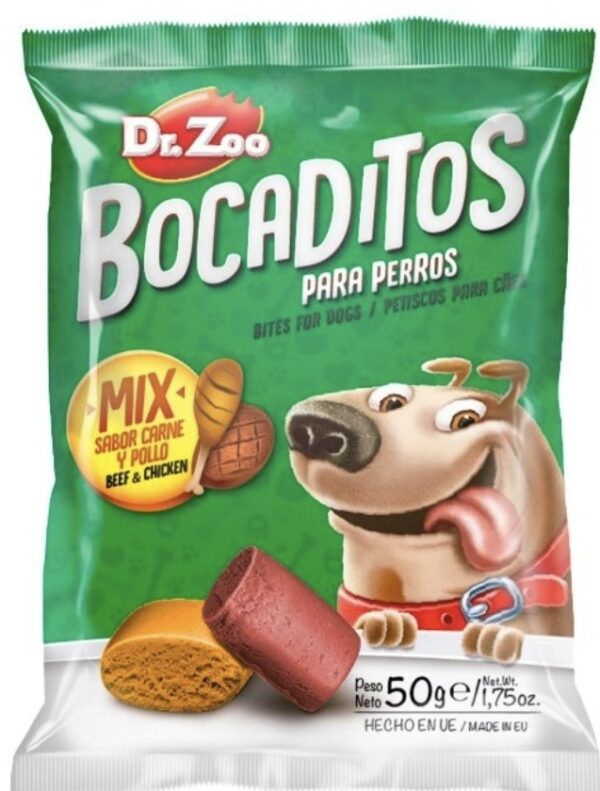Dr.Zoo snack perro bocaditos mix 50 gr@