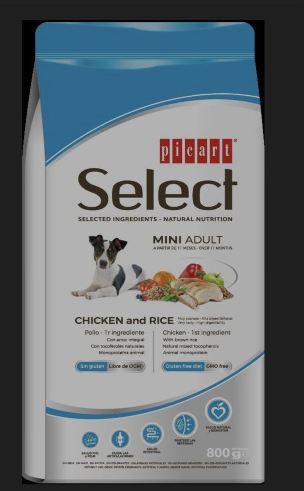 Picart   Select Mini Adult Chicken 800g