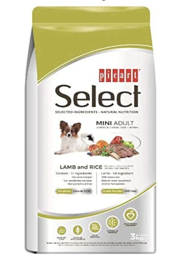 Picart Select Mini Adult Cordero & Arroz 3 kg.