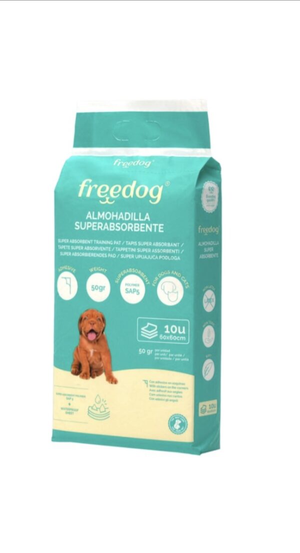 FreedogEmpapadores Lavanda Súper Absorbentes 10 unidades 60×60