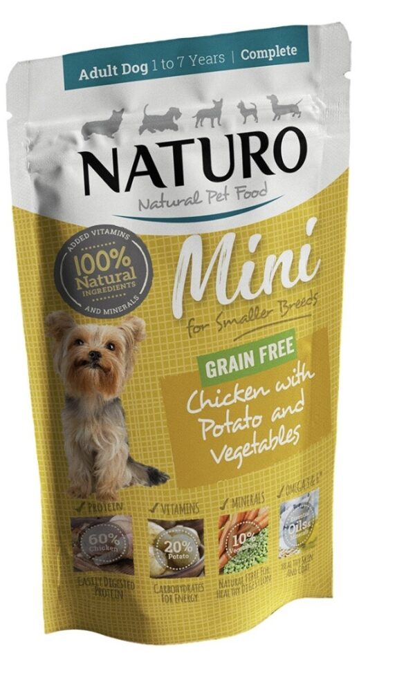 NATURO Grain Free Pollo con patatas para Perros Mini 150g