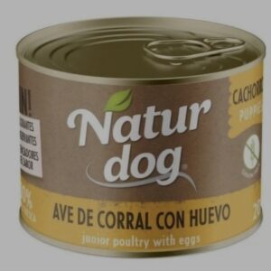 Naturdog Wet Puppy Ave de Corral con Huevo Grain Free