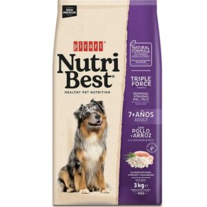 Picart Nutribest Adult 7+ Pollo y Arroz pienso para perros 3kg