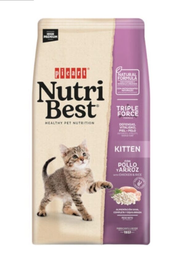 Picart Nutribest Kitten Pollo y Arroz pienso para gatitos 2kg