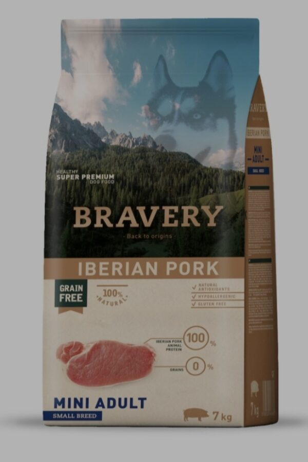 Bravery pienso perro adulto mini cerdo ibérico 2kg