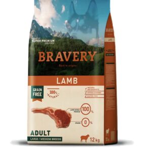 Bravery pienso perro adulto cordero 12kg