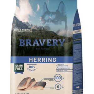 BRAVERY DOG ADULT HERRING LARGE/MEDIUM BREEDS 4KG