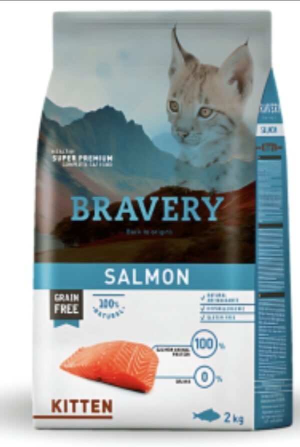 Bravery Kitten Salmón 2kg