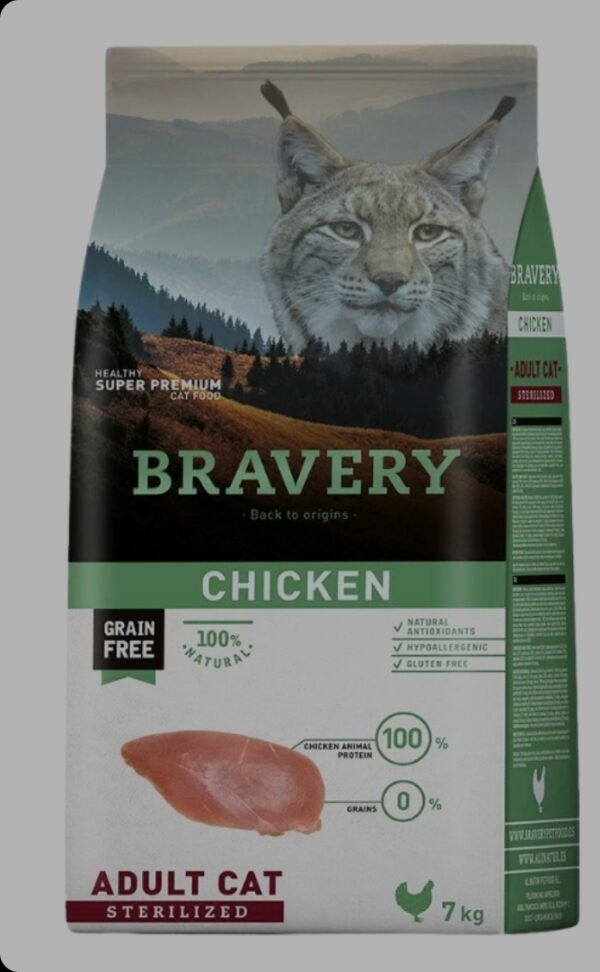 BRAVERY CHICKEN ADULT CAT STERILIZED 7kg