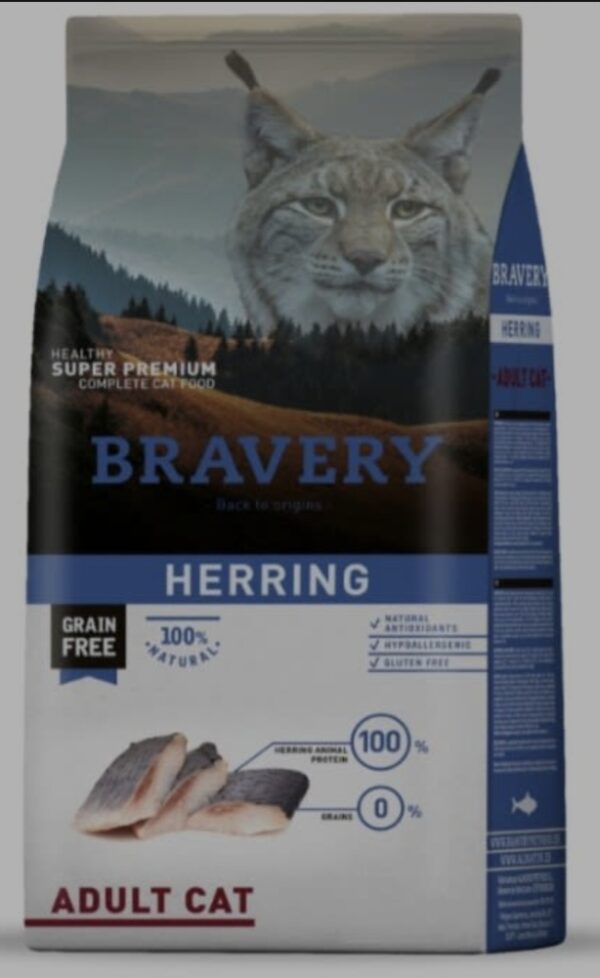 BRAVERY HERRING ADULT CAT 2kg