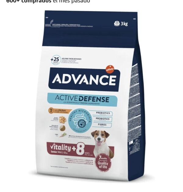 ADVANCE DOG SENIOR MINI 1-10KG (+8 years) 3kg