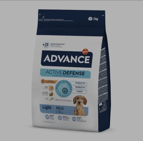 Advance Mini Light Pollo y Arroz pienso para perros 3kg