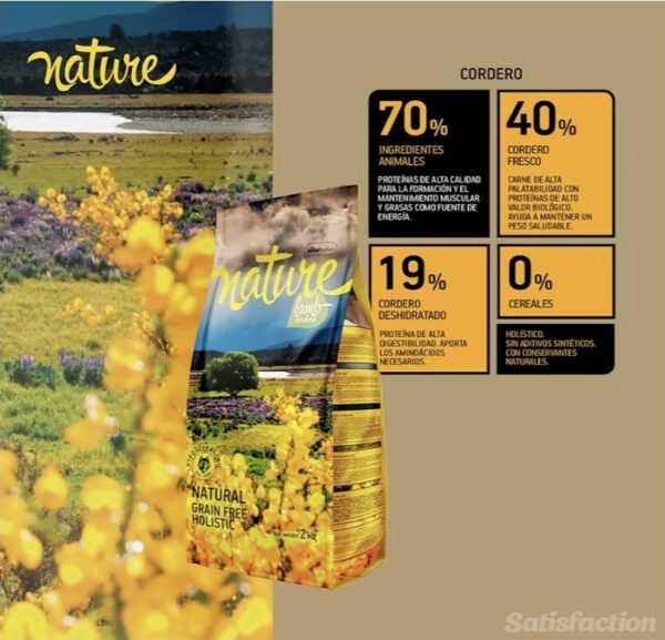 Nature pienso para perros con cordero 2kg - Imagen 6