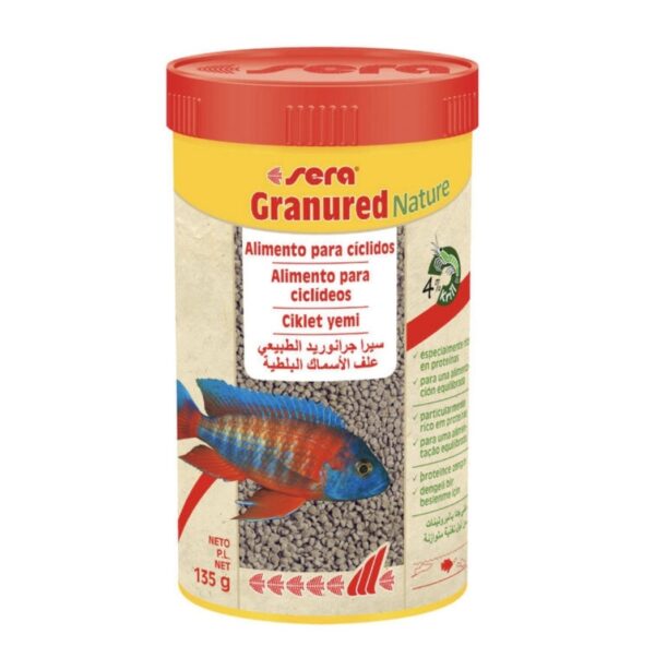 Sera Granured Nature Alimento para cíclidos carnívoros 250ml 135g