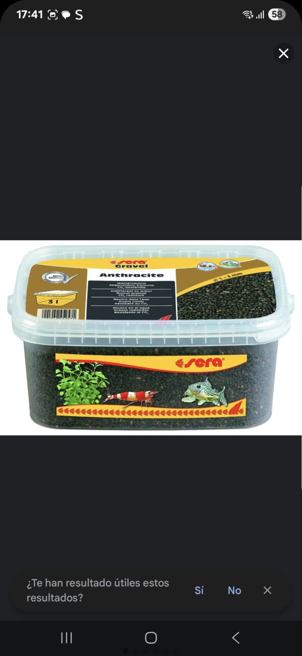 Sera Gravel Anthracite 3 Litros