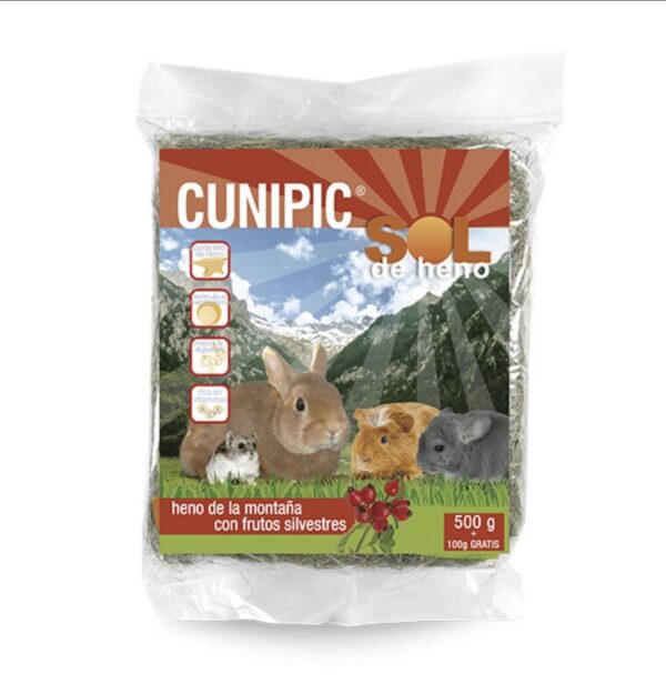 Cunipic Heno de Montaña con Frutos Silvestres para roedores 500g