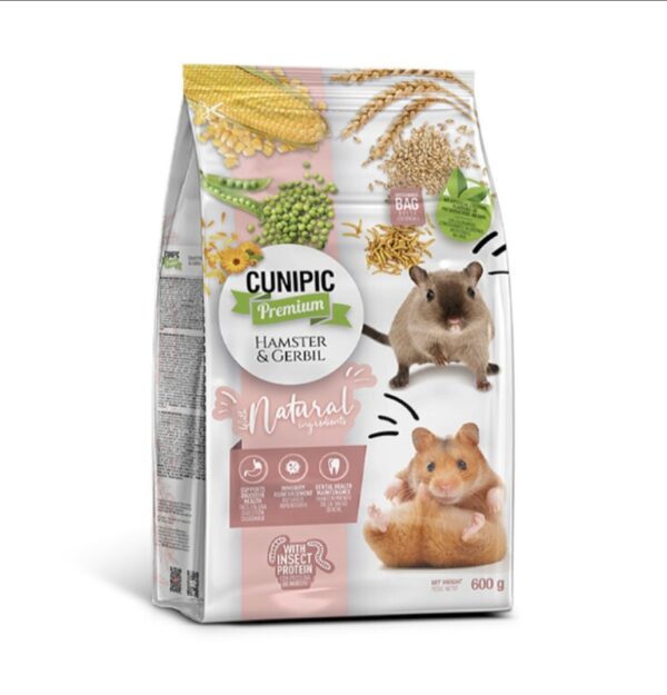 Cunipic Pienso Premium para hámsteres y jerbos 600g
