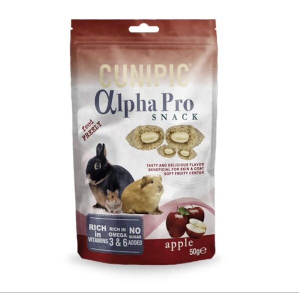 Cunipic Alpha Pro Chuches Manzana para conejos y roedores