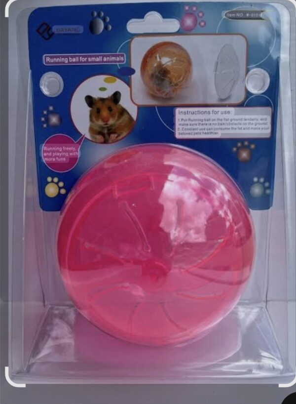 una bola de ejercicio para hámsteres y otros animales pequeños. - Imagen 2