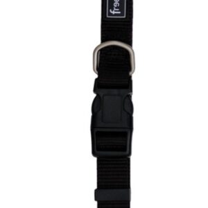 Collar freedog Nylon Basic negro 15mm × 35-50cm