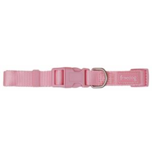 Collar freedog Nylon Basic rosa 25mm × 38/66cm