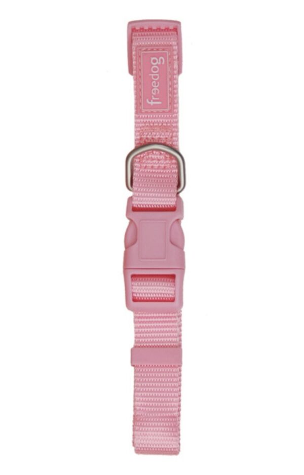 Collar freedog Nylon Basic rosa 15mm × 35-50cm - Imagen 2