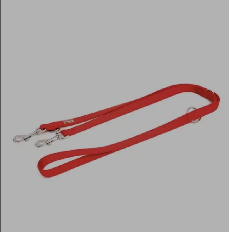 Correa Freedog Nylon adiestramiento roja 20mm × 200cm