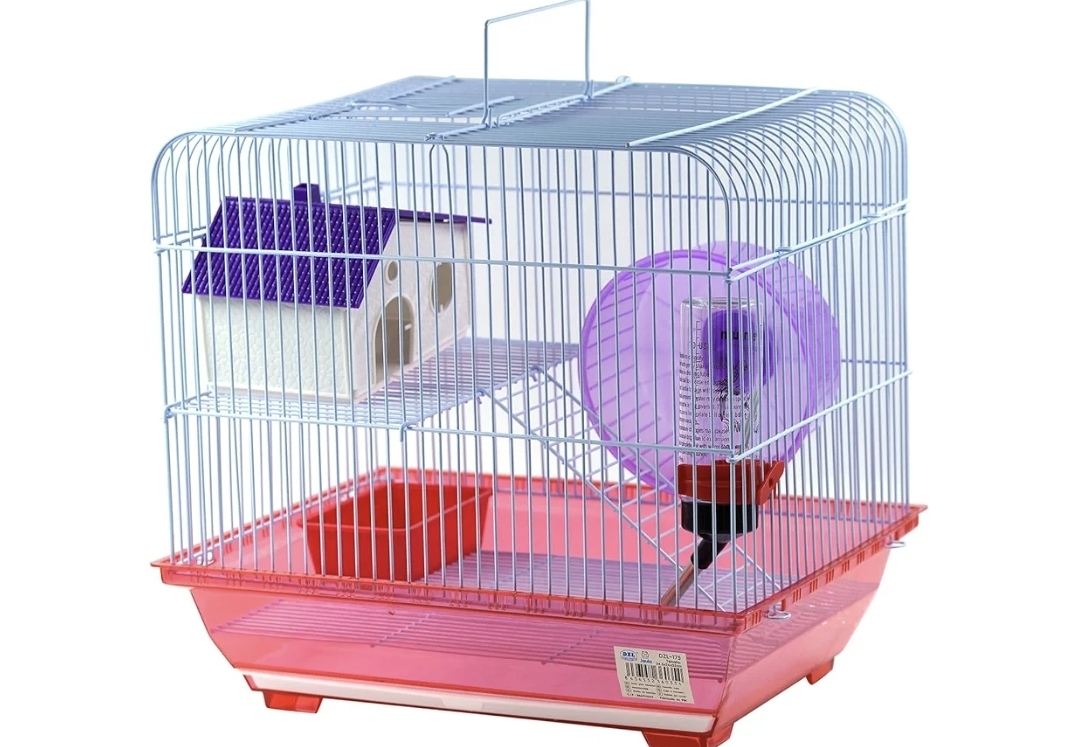 Jaula para Hámster Roborowski Jaula para Hamster jaulas Hamsters pequeña Bebedero comedero (175ROSA)