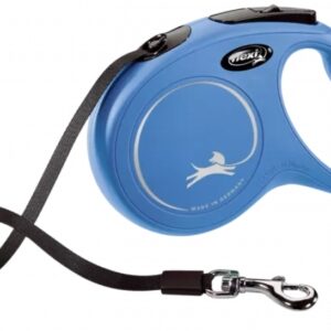 Retráctil Marca Flexi cintaTalla S De 5 Mts Para Perros 15kg.Azul