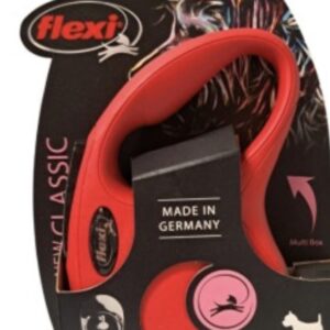 Retráctil Marca Flexi cintaTalla S De 5 Mts Para Perros 15kg. Rojo