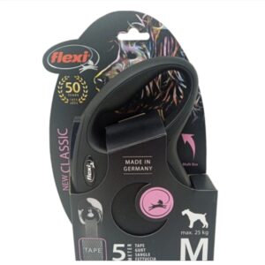Correa Retráctil Para Perro Flexi Classic Talla M Max. 25kg Color Negro
