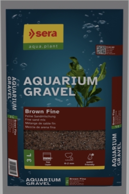 sera Aquarium Gravel Brown Fin 3L