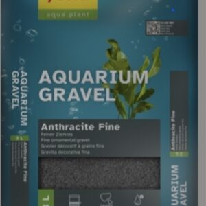 sera Aquarium Gravel Anthracite Fine Gravilla antracita natural (Ø 1 – 2 mm) para la decoración de acuarios 3 L