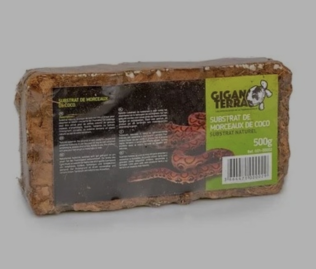 Giganterra coconut husk chips 500gr corteza coco